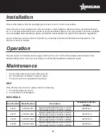 Предварительный просмотр 6 страницы Omcan FW-CN-1601 Instruction Manual