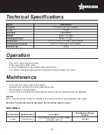 Preview for 6 page of Omcan FW-TW-0012 Instruction Manual