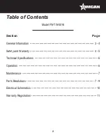 Preview for 2 page of Omcan FW-TW-0016 Instruction Manual