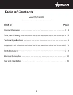 Preview for 2 page of Omcan FW-TW-3050 Instruction Manual