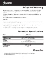 Preview for 5 page of Omcan FW-TW-3050 Instruction Manual