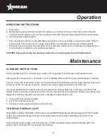 Предварительный просмотр 7 страницы Omcan FW-US-690-25-2 Instruction Manual