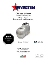 Предварительный просмотр 1 страницы Omcan GR-IT-0140 Instruction Manual