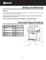 Предварительный просмотр 7 страницы Omcan IC-CN-0050 Instruction Manual