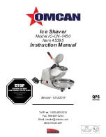 Omcan IC-CN-1450 Instruction Manual preview