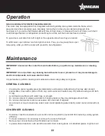 Preview for 22 page of Omcan Imbera G319 Instruction Manual