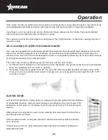 Preview for 21 page of Omcan Imbera VR08 Instruction Manual