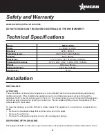 Предварительный просмотр 8 страницы Omcan Item 47134 Instruction Manual