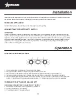 Предварительный просмотр 9 страницы Omcan Item 47134 Instruction Manual