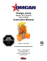 Предварительный просмотр 1 страницы Omcan JE-CN-0020 Instruction Manual