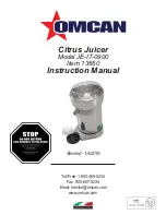 Preview for 1 page of Omcan JE-IT-0900 Instruction Manual