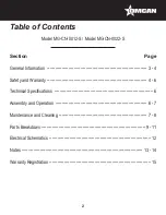 Preview for 2 page of Omcan MG-CN-0012-S Instruction Manual