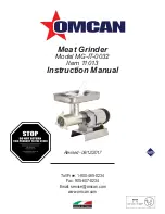 Предварительный просмотр 1 страницы Omcan MG-IT-0032 Instruction Manual