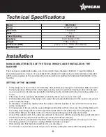 Preview for 6 page of Omcan MG-IT-0032 Instruction Manual