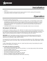 Предварительный просмотр 7 страницы Omcan MG-IT-0032 Instruction Manual