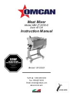 Preview for 1 page of Omcan MM-IT-0050-S Instruction Manual