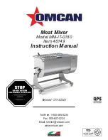 Omcan MM-IT-0180 Instruction Manual preview