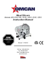 Предварительный просмотр 1 страницы Omcan MS-CN-0195 Instruction Manual