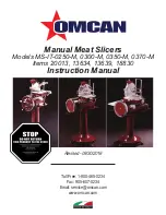 Omcan MS-IT-0250-M Manual preview