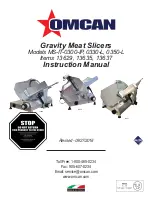 Omcan MS-IT-0300-IP Instruction Manual предпросмотр