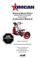 Omcan MS-IT-0319-M Instruction Manual предпросмотр