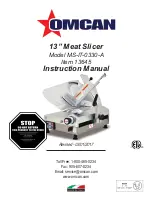 Omcan MS-IT-0330-A Instruction Manual предпросмотр