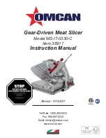 Предварительный просмотр 1 страницы Omcan MS-IT-0330-C Instruction Manual