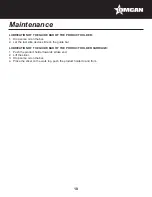 Предварительный просмотр 10 страницы Omcan MS-IT-0330-C Instruction Manual