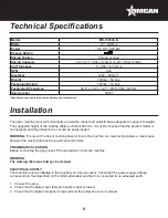 Предварительный просмотр 6 страницы Omcan MS-IT-0330-N Instruction Manual