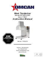 Omcan MT-BR-0400 Instruction Manual предпросмотр