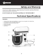 Preview for 5 page of Omcan MX-CN-0007-G Instruction Manual