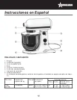 Preview for 12 page of Omcan MX-CN-0007-G Instruction Manual