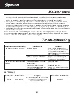 Preview for 21 page of Omcan MX-IT-0060-M Instruction Manual