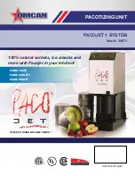 Omcan PACOJET 1 Quick Start Manual preview