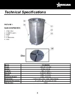 Предварительный просмотр 6 страницы Omcan PE-BR-0004 Instruction Manual