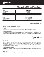 Предварительный просмотр 9 страницы Omcan PE-BR-0500-V Instruction Manual