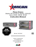 Omcan PE-IT-0038-DS Instruction Manual preview