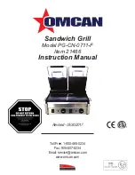 Omcan PG-CN-0711-F Instruction Manual предпросмотр