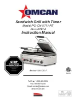 Omcan PG-CN-0711-RT Instruction Manual предпросмотр