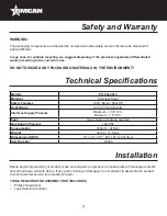 Preview for 7 page of Omcan PH-CN-0014 Instruction Manual