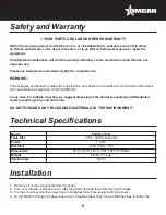 Preview for 6 page of Omcan PH-CN-1100-T Instruction Manual