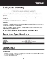 Предварительный просмотр 6 страницы Omcan PH-CN-1400-P Instruction Manual