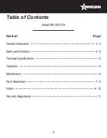 Preview for 2 page of Omcan PM-CN-0179 Instruction Manual