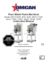 Preview for 1 page of Omcan PM-IT-0008 Instruction Manual