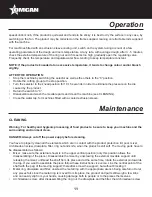 Предварительный просмотр 11 страницы Omcan PM-IT-0012E Instruction Manual