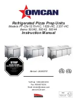 Omcan PT-CN-1270-HC Instruction Manual предпросмотр