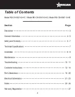 Preview for 2 page of Omcan RE-CN-0021-G-HC Instruction Manual