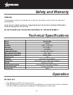 Предварительный просмотр 7 страницы Omcan RS-CN-0500 Instruction Manual