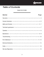 Preview for 2 page of Omcan RS-CN-0860 Instruction Manual