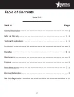 Предварительный просмотр 2 страницы Omcan S40 Instruction Manual